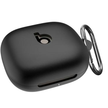 Imagem de USTIYA Capa para fones de ouvido sem fio Beats Powerbeats Fit 2025, capa de proteção de silicone macio de corpo inteiro com chaveiro, acessórios para fone de ouvido Funda Carcasa