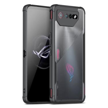 Imagem de HikerClub Capa para ROG Phone 7 e ROG 7 Ultimate, Slim Fit, antiderrapante, transparente, antiamarelamento, PC capa protetora traseira