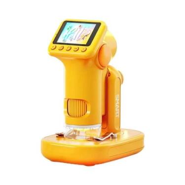 Imagem de Microscópio Portátil Infantil 1600X Com Tela De 2 Polegadas E Câmera -