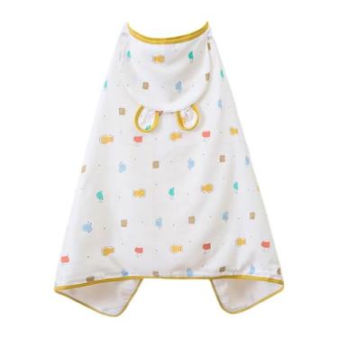 Imagem de KiBcsLic Toalhas de bebê com capuz em musselina, macias e vestíveis, para meninos e meninas. Toalha multiuso para bebês.