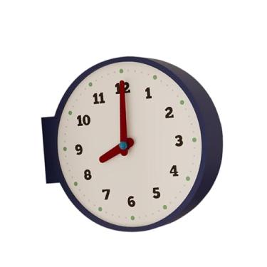 Imagem de WeiLaiKeQi Relógio de parede de canto dupla face, relógio decorativo artístico, de mesa silencioso e, sem -taque, para sala de estar, quarto