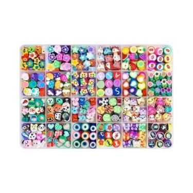 Imagem de Conjunto De Miçangas De Argila Polimérica DIY 15-28 Grades Kit De Fabr