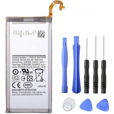 Imagem de 4.4V 3000mAh EB-BA530ABE Batería para portátil Compatível com Samsung Galaxy Galaxy A8 2018 (A530) A530 SM-A530F With Tools
