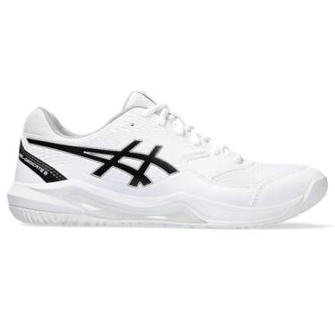 Imagem de ASICS Tênis masculino Gel-Dedicate 8, Branco/preto, 43 BR