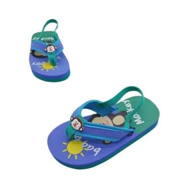 Imagem de Chinelos De Verão Para Crianças Com Estampa De Animais Antiderrapantes
