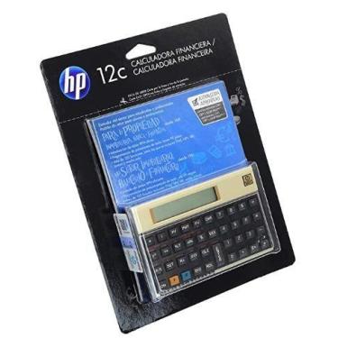 Imagem de Calculadora HP 12C Gold Dourada Original com Manual em Português - HP1