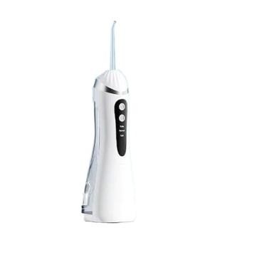 Imagem de Irrigador Oral Dental Portátil Sem Fio Com Jato de Água Recarregável para Higiene Bucal Profunda(Branco)
