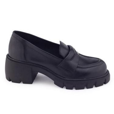 Imagem de Sapato mocassim Bottero 347302 couro Oxford tratorado alto-Feminino
