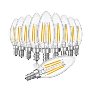 Imagem de Lâmpadas LED Dimmable 4W 10PCS Base Candelabro E12 E14 Vintage Edison 