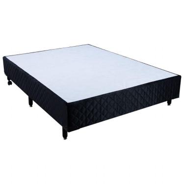 Imagem de Cama Box Casal Simples Mega Colchões Black - 138x188