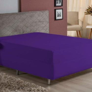 Imagem de Lençol Com Elástico Queen Nobre 1 Peça Luva de Box 55cm de Altura Malh