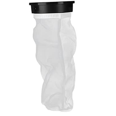 Imagem de Saco de filtro de mídia de malha de aquário siwoted filtro de fundo plano reto com perfurador à prova de explosão para aquário tanque de peixes (50um)