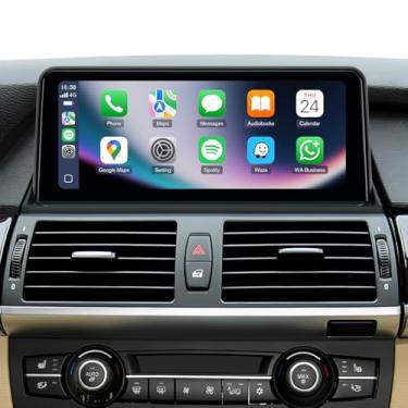 Imagem de Tela de rádio BMW E70 CarPlay de 10,25 polegadas para sistema CCC BMW X5 X6 E70 E71 (2007-2010) | Android Auto sem fio e MirrorLink | Sistema Linux|Bluetooth| Mantém controles iDrive (X5/X6-CCC-System