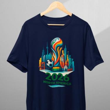 Imagem de Camiseta Infantil Adulto Copa do Mundo 2026 North America USA CANADA M