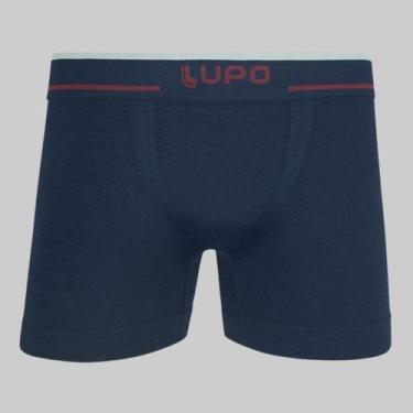 Imagem de Cueca Lupo Boxer Fio Texturizado a Ar 00733, Azul marinho, G