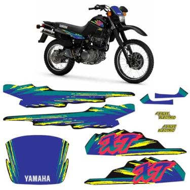 Imagem de SPORTINOX, Adesivos Para Yamaha Xt 600 1994/1996 Moto Preta Completo
