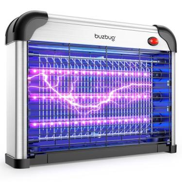 Imagem de Buzbug Candeeiro de insetos LED elétrico para interiores, 3800 V, 3 lâmpadas LED de longa duração (10 anos), armadilha elétrica para mosquitos, moscas, traças, mosquitos de frutas e mais, MA-009