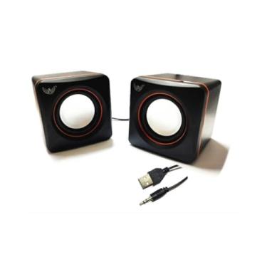 Imagem de Caixa de Som Portátil USB 2.0 com Entrada P2 – Som Potente e Limpo para PC, Notebook, Smartphone e Tablet