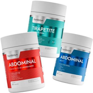 Imagem de Kit Abdominal Dia e Noite 120 Caps + Tirapetite 60 Caps Nutrilibrium, 