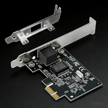 Imagem de Placa de rede PCI Express Gigabit Ethernet 10/100/1000Mbps com controlador Realtek L8111F, porta RJ-45 única, placa Ethernet de adaptador de rede PCIe para PC
