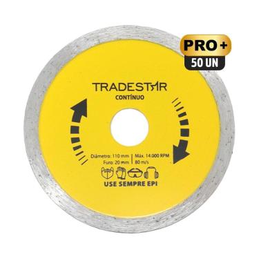 Imagem de Kit Com 50 Disco Diamantado Contínuo 110X20Mm Porcelanato
