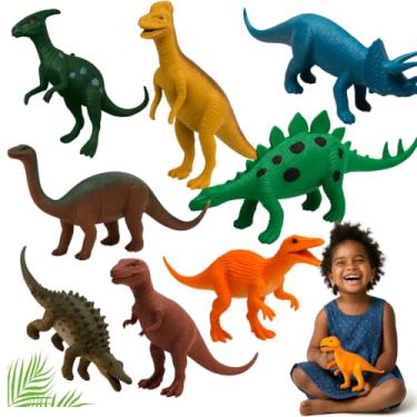 Imagem de Kit Dinossauros Brinquedo Infantil Brinquedo Educativo Criança Kit Animais Interativos Diversão Imaginação Banho Presente Meninos Meninas