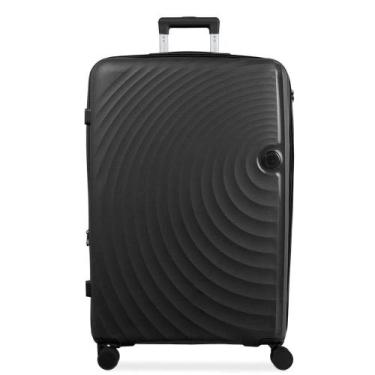 Imagem de Mala Média 23kg Polipropileno 4 Rodas Cartagena Preta - Bagaggio, M, P