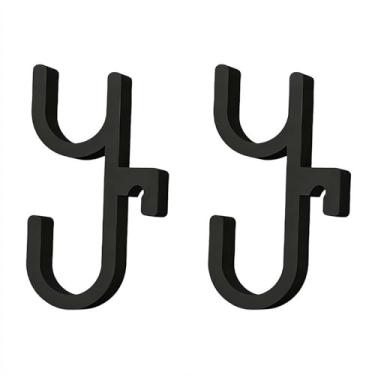 Imagem de 2 peças de suporte de guarda-chuva de carro, clipe de gancho de guarda-chuva de carro, sem perfuração, instalação estável, suporte de guarda-chuva universal para porta-malas de carro, suporte de