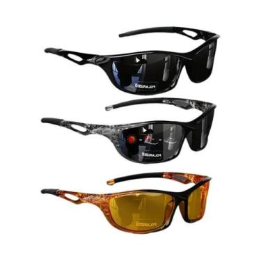 Imagem de Óculos De Sol Esportivos Vintage Unissex UV400 Anti-reflexo Para Pesca