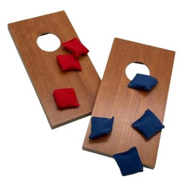 Imagem de Conjunto Portátil De Cornhole Mini Com 2 Peças E 8 Sacolas, Jogo De Me