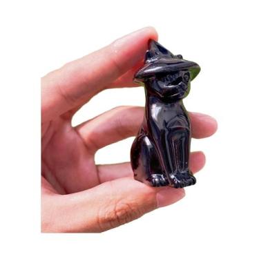 Imagem de Joias De Cristal De Obsidiana Para Halloween, Presente Para Mulheres C