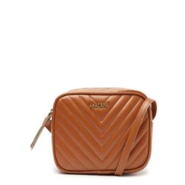 Imagem de Bolsa Anacapri Tiracolo Pequena Matelassê Marrom-Feminino