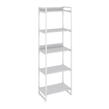 Imagem de Estante Kuadra 60x40x187cm C/05 Prateleiras Branco Chess / Est.branca Branco Chess / Est.branca