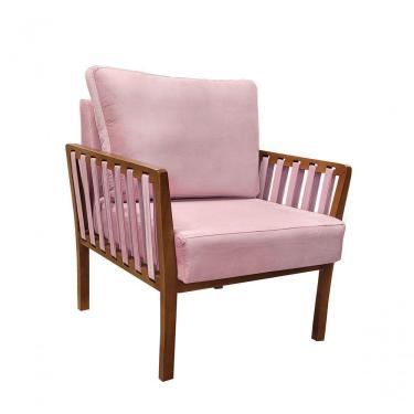 Imagem de Poltrona Decorativa Luxo Califórnia Dora Bela Cor 0125 Rosa