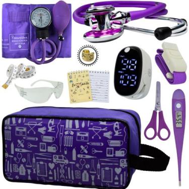 Imagem de Kit Enfermagem Aparelho Pressão Esteto Frete Grátis Promocao - Love Sa