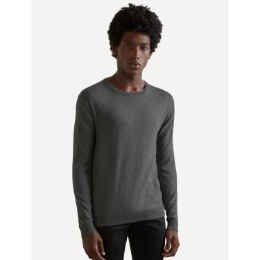 Imagem de Suéter Reserva Masculino Tricot Basico Gola Careca Chumbo Mescla-Masculino