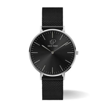 Imagem de Relógio Masculino Analógico Casual De Pulso New Port 40mm Preto