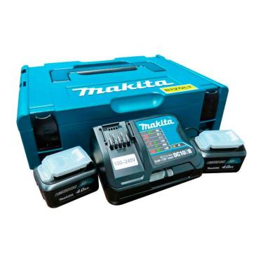Imagem de Kit Carregador DC10SB Bivolt com 2 Baterias BL1041B Makita