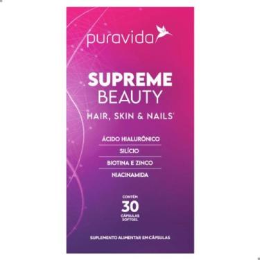 Imagem de Supreme Beauty Hair Skin Nails 30 Cáps Softgel Pura Vida, Natural