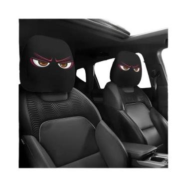 Imagem de Capa De Almofada Para Carro Com Rosto Sorridente, 2 Peças, Macia, Conf