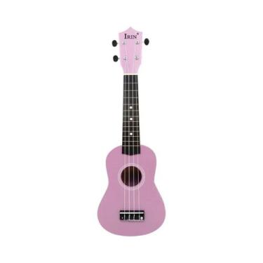 Imagem de Ukulele Rosa De 21 Polegadas Para Iniciantes, Em Basswood, 4 Cordas, M