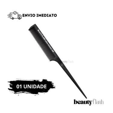 Imagem de Pente Carbono Antiestático Antifrizz 56 Beauty Flash Profissional Cerd