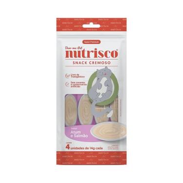 Imagem de Petisco para Gatos Snack Cremoso Nutrisco Sabor Atum e Salmão 56g
