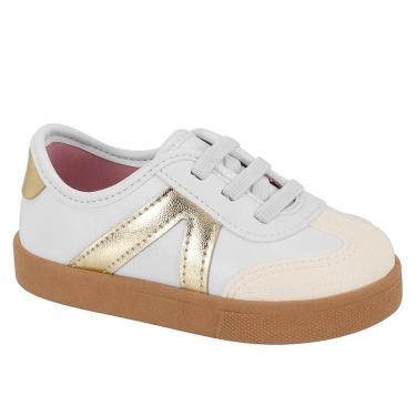 Imagem de Tênis Menina Molekinha Slip On Casual Leve Listrado-Feminino