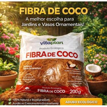 Imagem de Fibra de Coco Premium Vaso e Produto Ecológico Vitaplan - Nutriplan