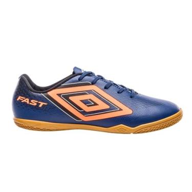 Imagem de Chuteira Futsal Umbro Fast Ii Original - Adulto, 42, Azul, Laranja, Ma