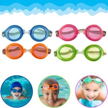 Imagem de Óculos de Natação Infantil Criança Regulável Piscina Proteção UV Prote