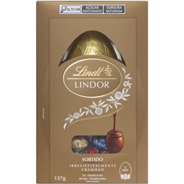 Imagem de Ovo de Páscoa Lindt Lindor Chocolate Sortido 132g