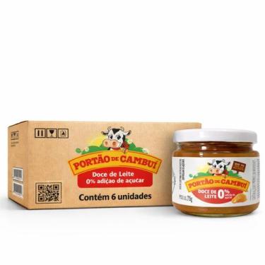 Imagem de Kit 6 Doce de Leite Zero Açucar PORTÃO DO CAMBUI 215g - Portão Do Camb