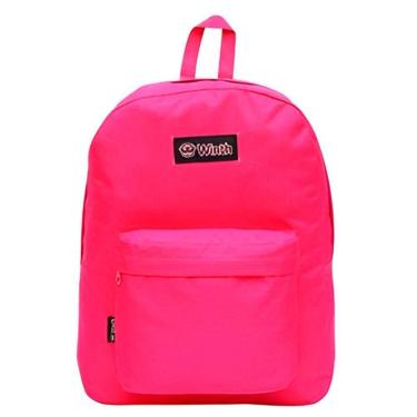 Imagem de Mochila De Costas Escolar Juvenil Cores Escola Aulas Cor:pink